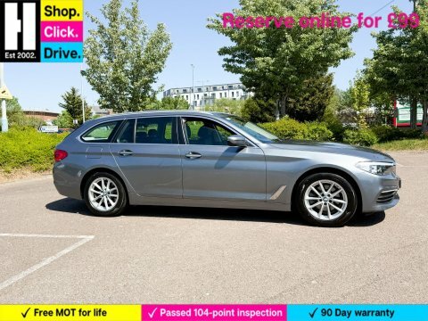 BMW 5 Series 2.0 520I Se MV67UZG Blue #2