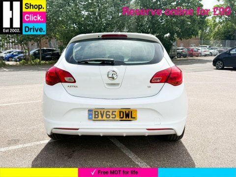 Vauxhall Astra 1.6 16V Limited BV65DWL White #6