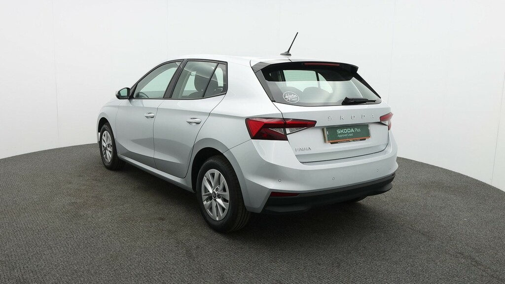 Skoda Fabia 1.0 Tsi Se Edition Hatchback Dsg Euro 6 FT74GNJ Silver #3