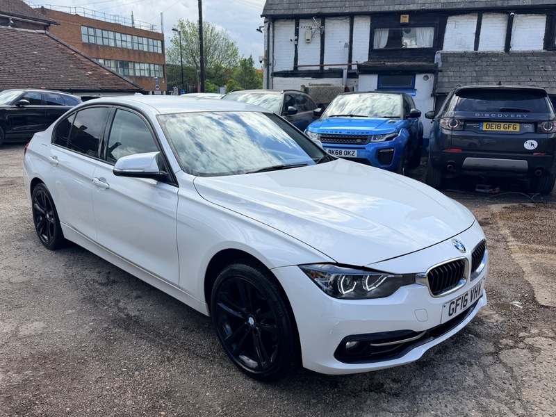 BMW 3 Series 318D Sport White #6