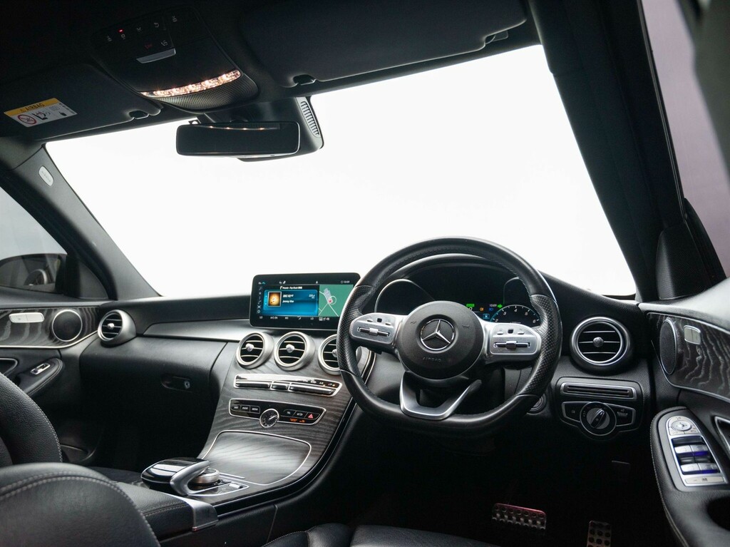 Mercedes-Benz C Class 1.5 Mhev Eq Boost Amg Line Premium G-tronic Eur WN69RHK Black #2