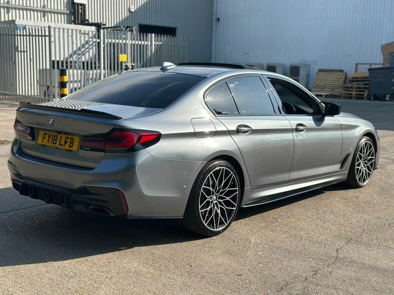 BMW 5 Series 2.0 530E 9.2Kwh M Sport Euro 6 Ss FY18LFB Blue #6
