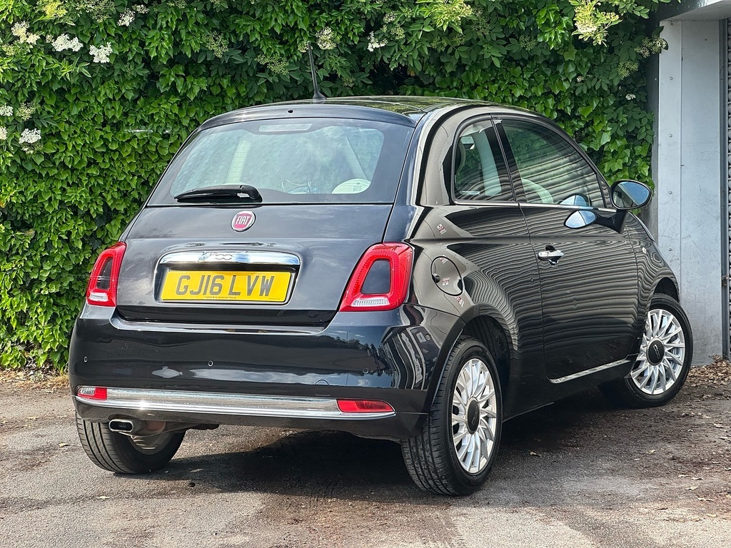 Fiat 500 Lounge Black #6