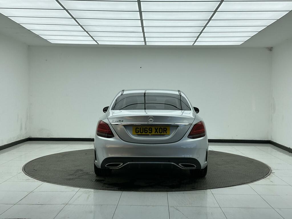 Mercedes-Benz C Class 2.0 C220d Amg Line Premium Saloon G-t GU69XOR Silver #6