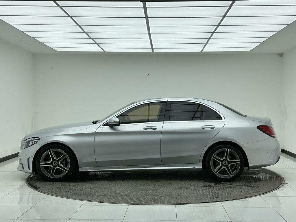 Mercedes-Benz C Class 2.0 C220d Amg Line Premium Saloon G-t GU69XOR Silver #4
