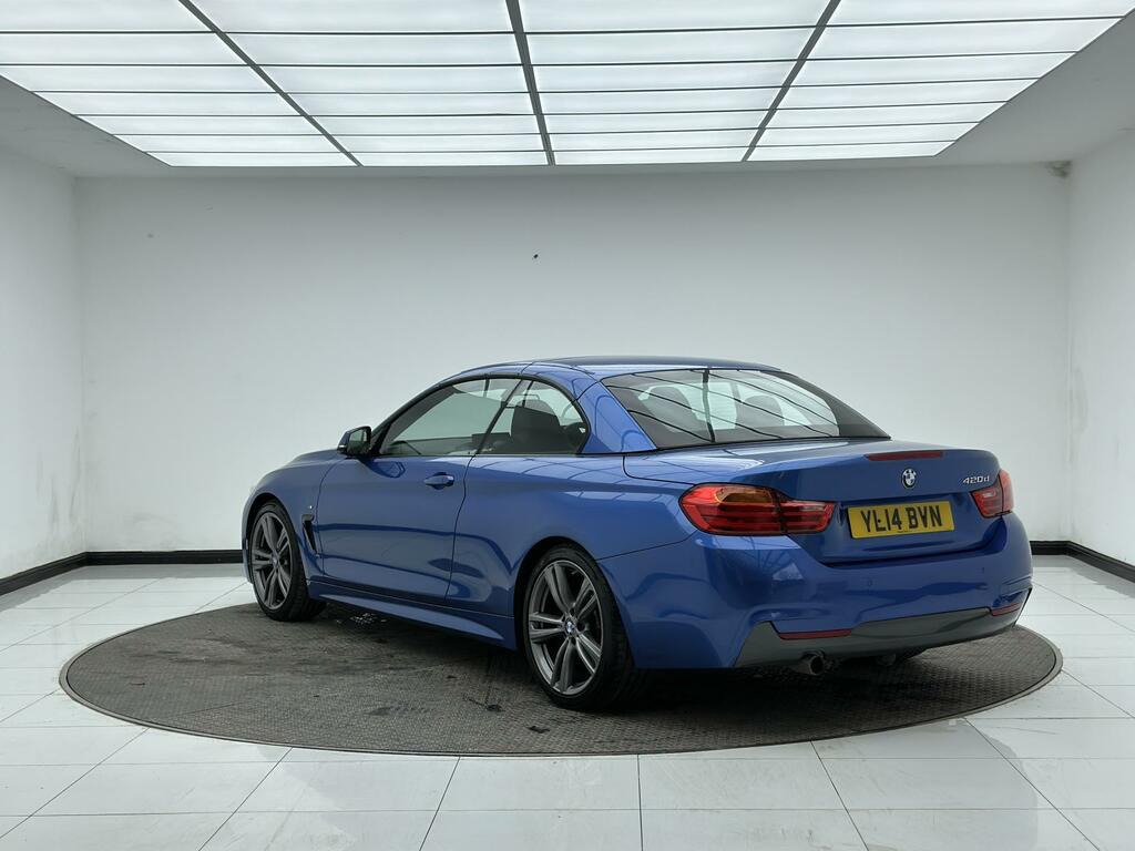 BMW 4 Series 2.0 420D M Sport Convertible Euro YL14BVN Blue #6
