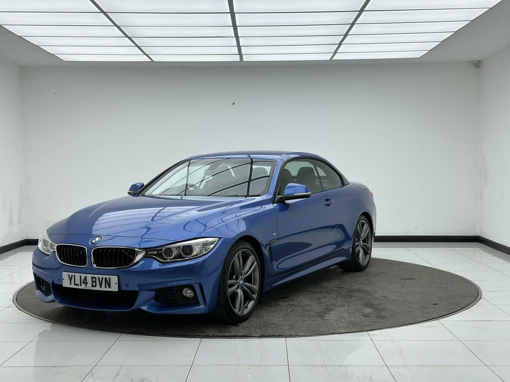 BMW 4 Series 2.0 420D M Sport Convertible Euro YL14BVN Blue #4