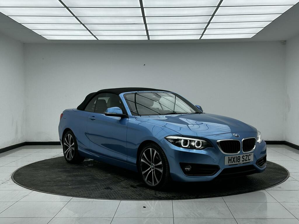 BMW 2 Series 1.5 218I Sport Convertible Euro 6 Blue