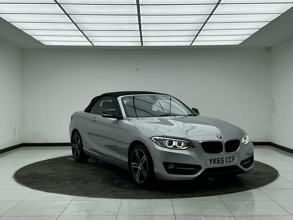 BMW 2 Series 2.0 220I Sport Convertible Euro 6 Silver