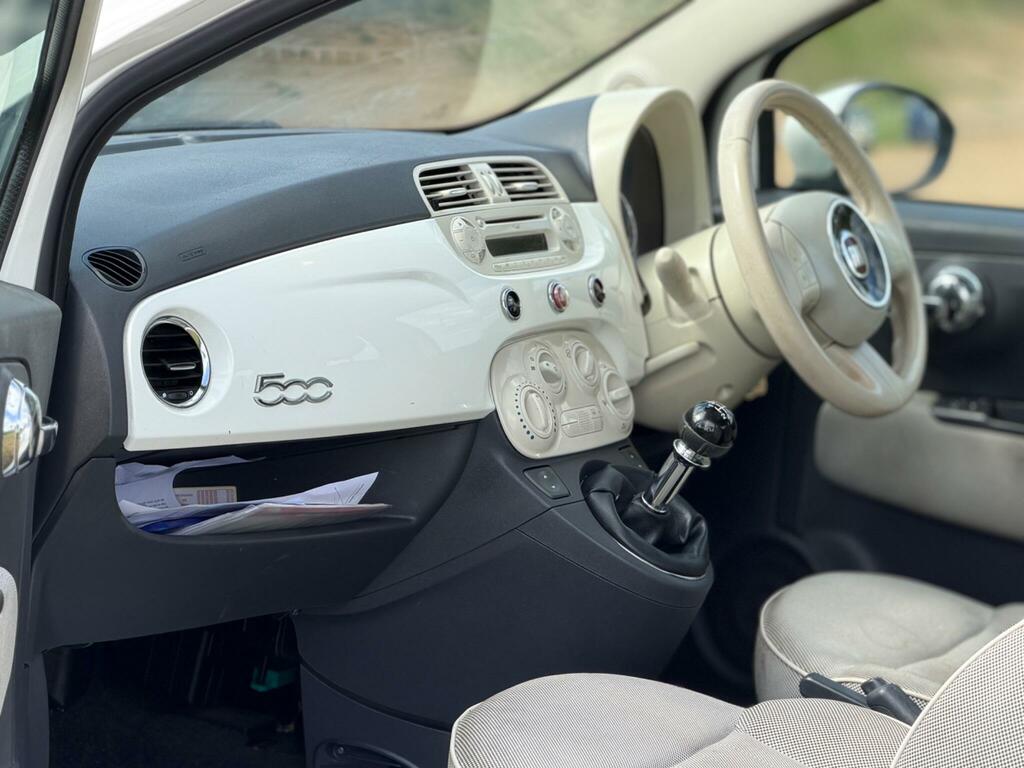 Fiat 500 1.2 Lounge Euro 5 Ss YP10CVM White #6