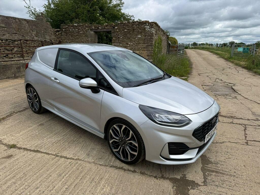 Ford Fiesta Car Derived Van 1.0T Ecoboost Mhev Sport Euro 6 S FP22MXW Silver #5