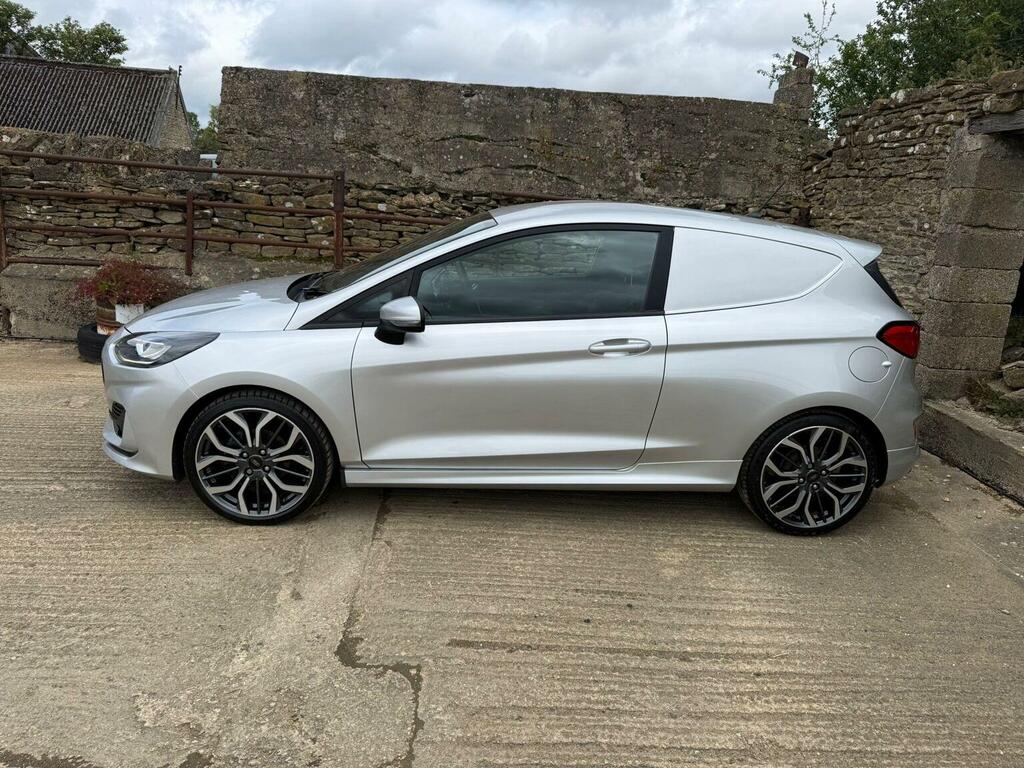 Ford Fiesta Car Derived Van 1.0T Ecoboost Mhev Sport Euro 6 S FP22MXW Silver #4