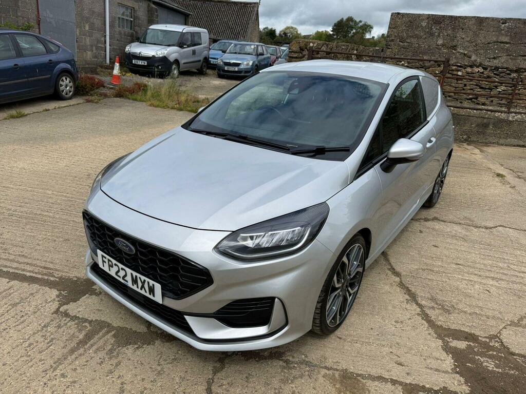 Ford Fiesta Car Derived Van 1.0T Ecoboost Mhev Sport Euro 6 S FP22MXW Silver #3