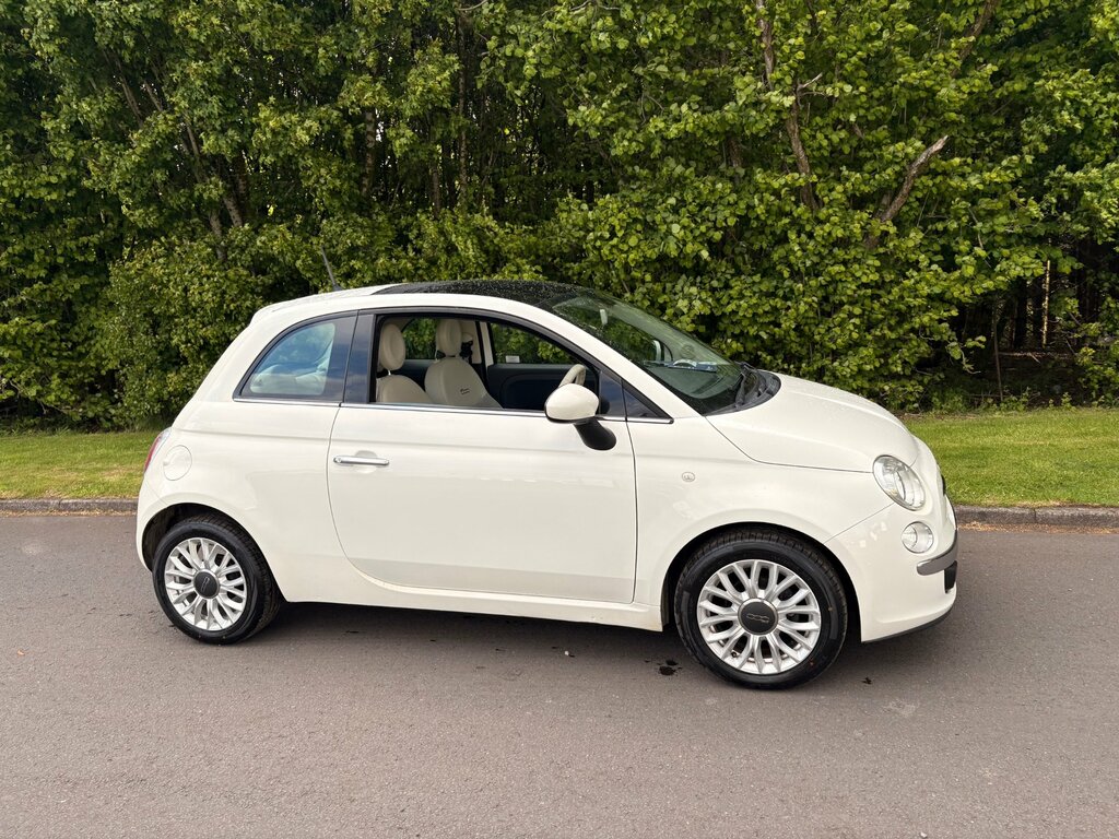 Fiat 500 1.2 Lounge Hatchback Dualogic Euro 6 S AL57ANN White #6