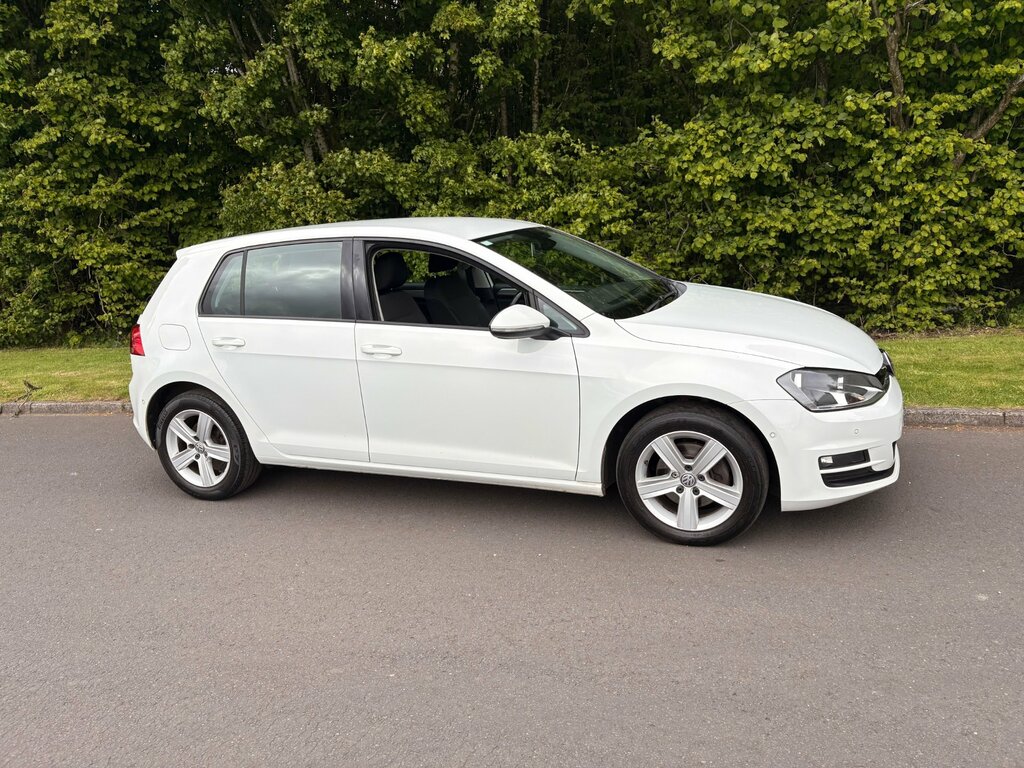 Volkswagen Golf 1.6 Tdi Bluemotion Tech Match Hatchback ST65HXN White #6