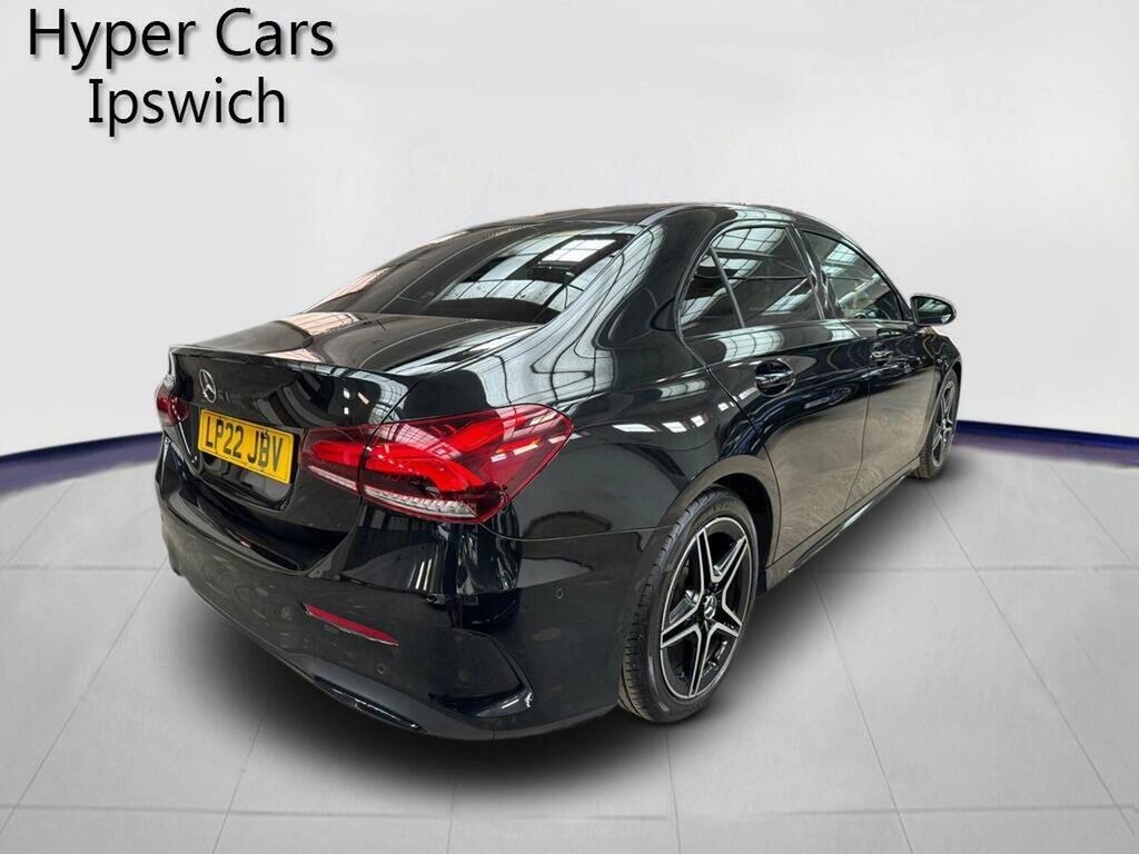Mercedes-Benz A Class Saloon 1.3 A180 Amg Line Edition Executive 7G-dc LP22JBV Black #4