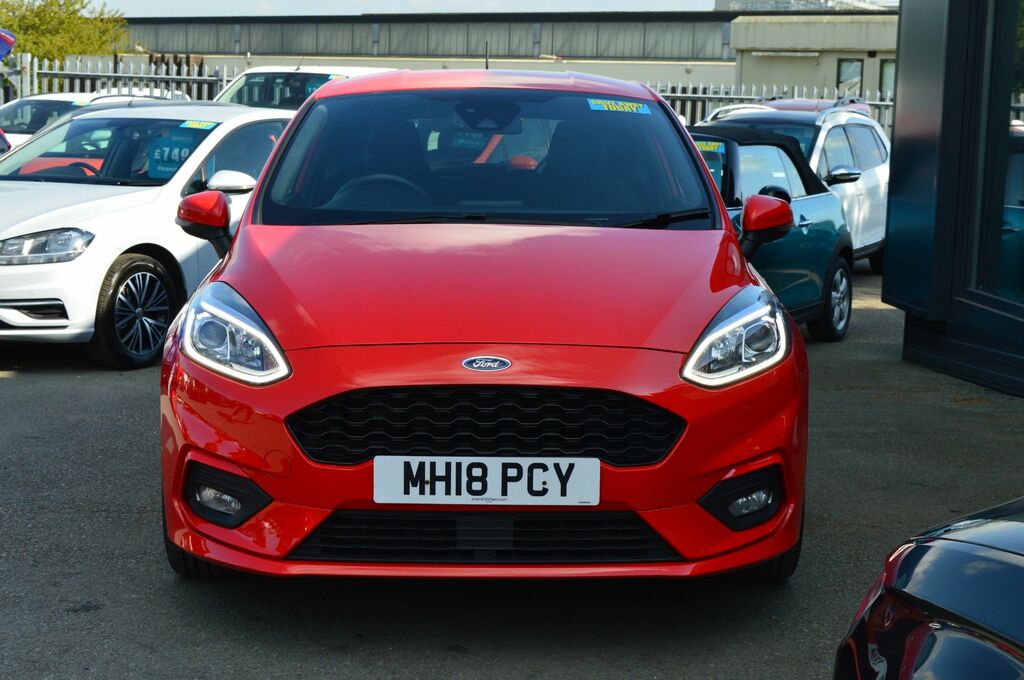 Ford Fiesta Ecoboost St-line Hatchback MH18PCY Red #3