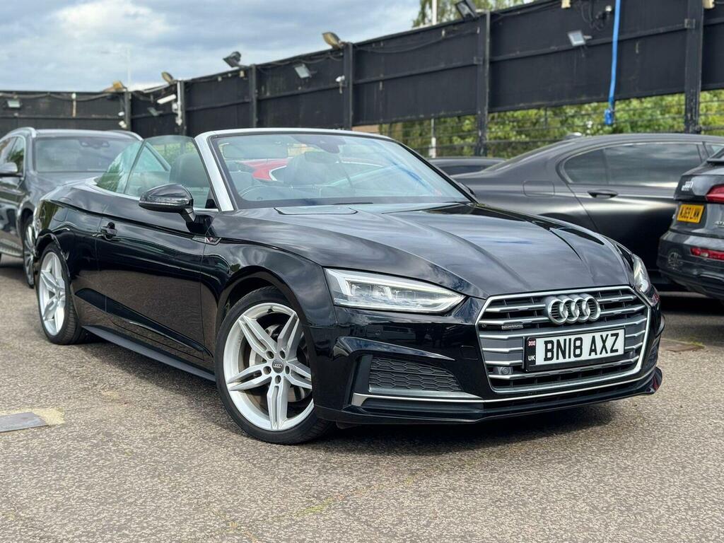 Audi A5 Convertible 2.0 Tdi S Line S Tronic Quattro Euro 6 Black