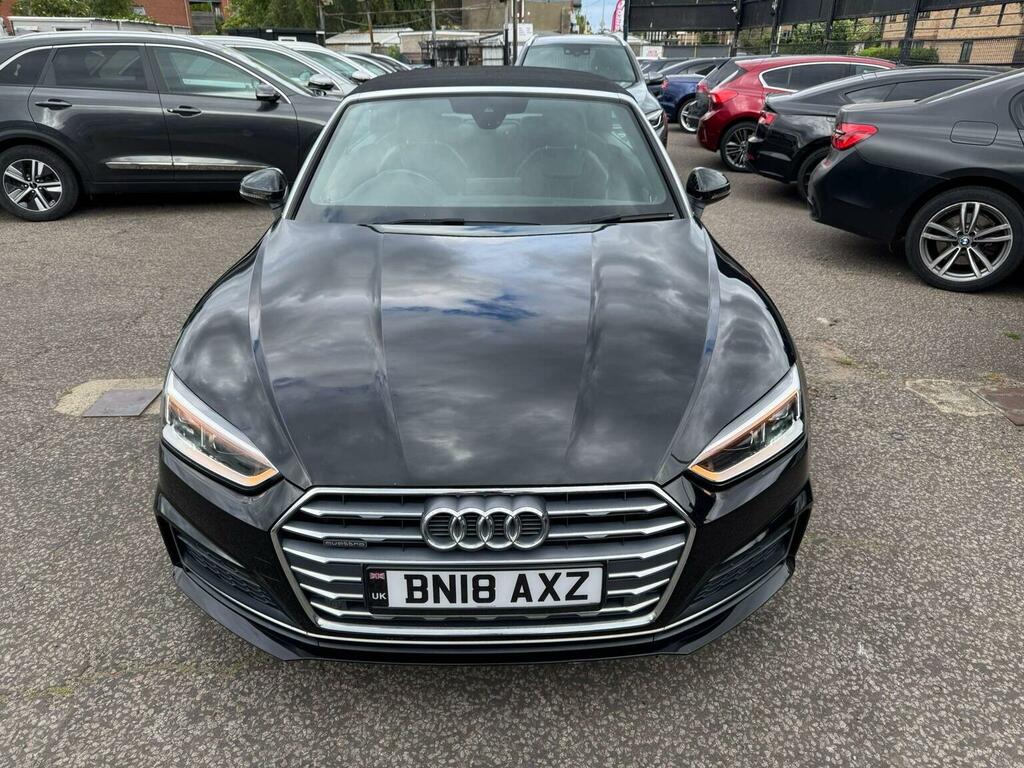 Audi A5 Convertible 2.0 Tdi S Line S Tronic Quattro Euro 6 BN18AXZ Black #3
