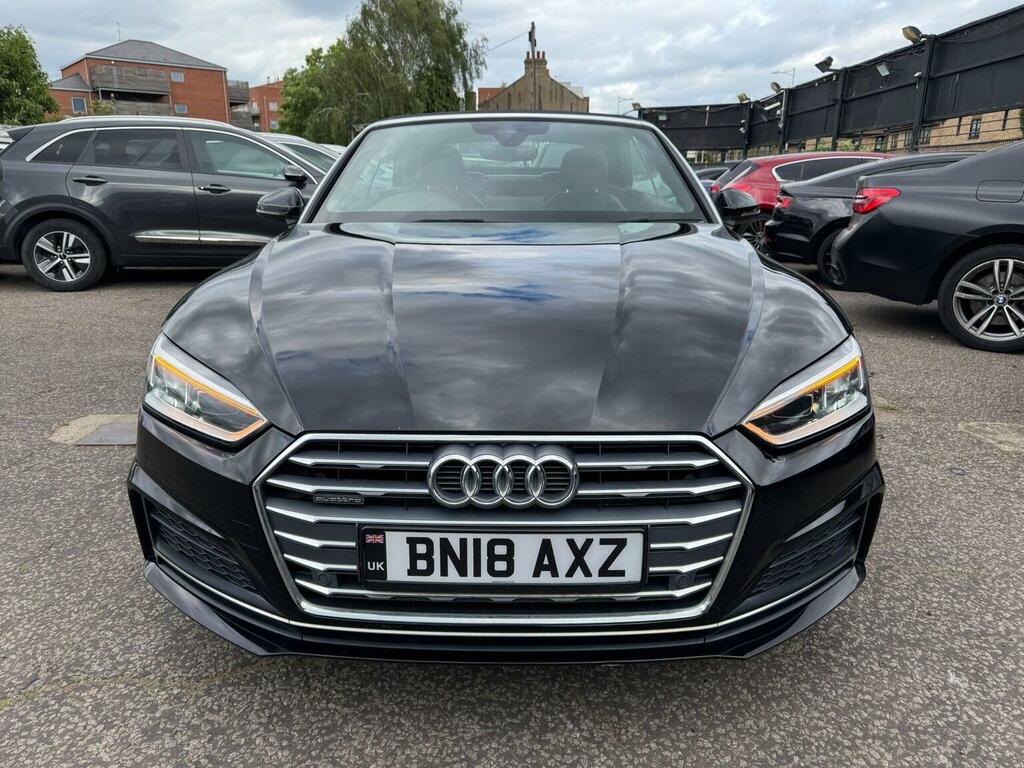Audi A5 Convertible 2.0 Tdi S Line S Tronic Quattro Euro 6 BN18AXZ Black #4