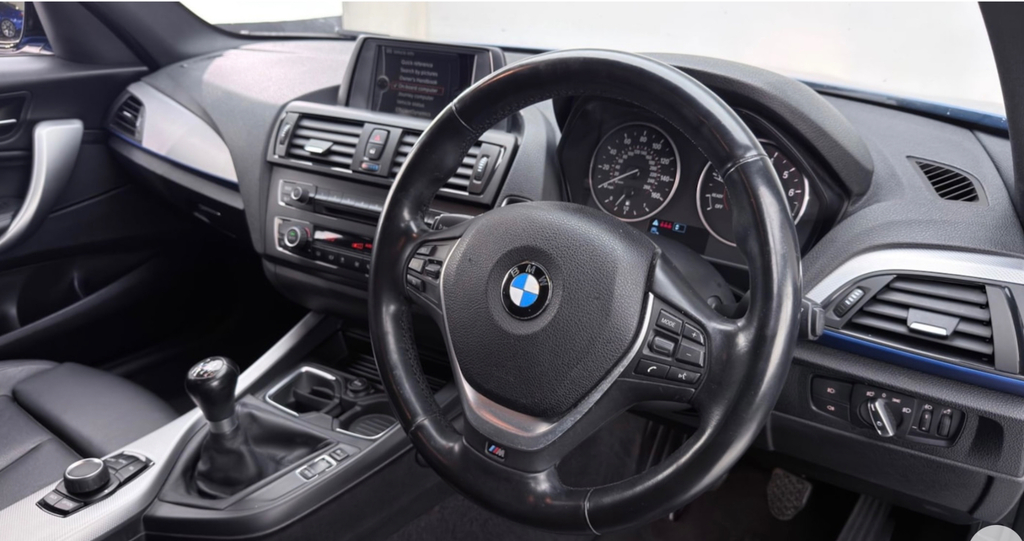 BMW 1 Series 1.6 118I M Sport Hatchback Euro EY63FXO Blue #5