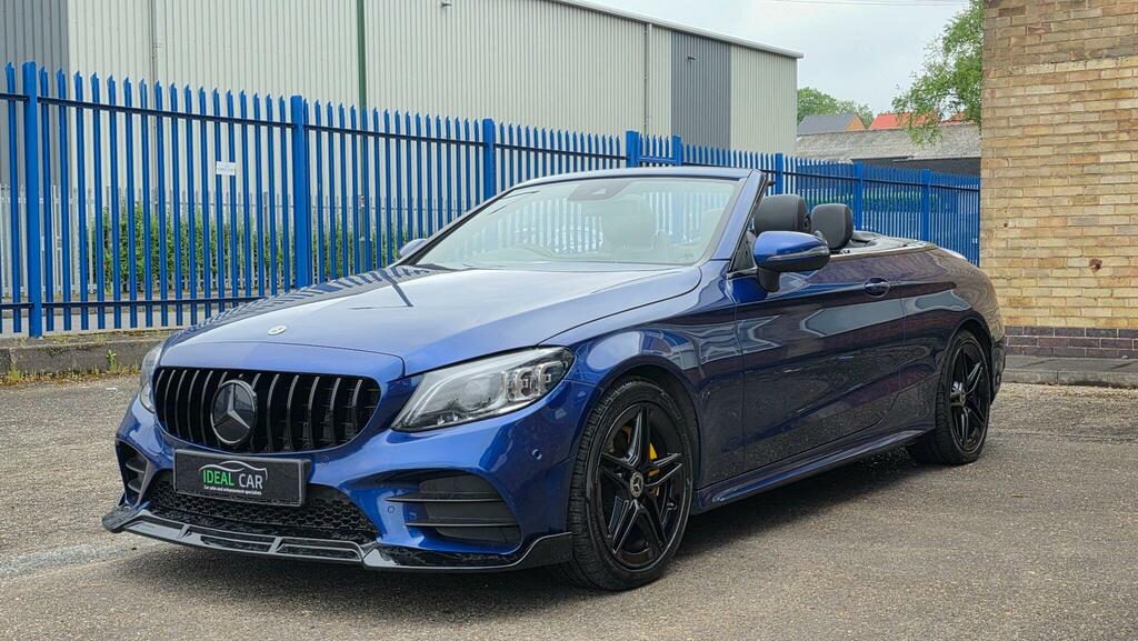 Mercedes-Benz C Class 1.5 C200 Mhev Amg Line Premium Cabriolet G-troni Blue