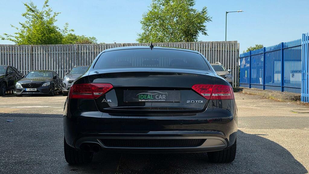 Audi A5 2.0 Tdi S Line Special Edition Euro 5 Ss BG59ZDC Black #5