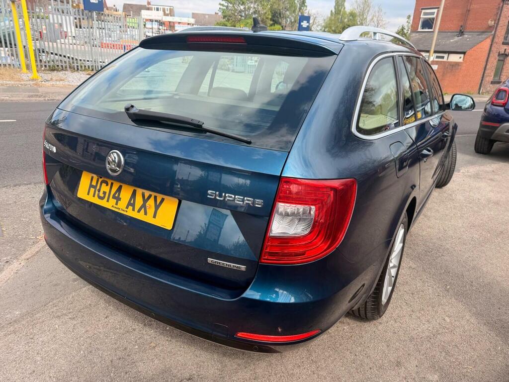 Skoda Superb Estate 1.6 Tdi Elegance Greenline III Euro 5 Ss Blue #4