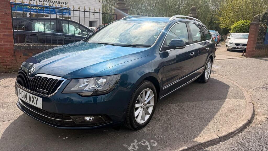 Skoda Superb Estate 1.6 Tdi Elegance Greenline III Euro 5 Ss Blue #2