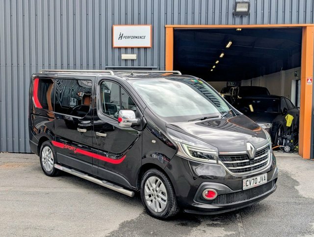 Renault Trafic 2.0 Dci Energy 28 Sport Nav Minibus Double Cab CV70JVA Black #3