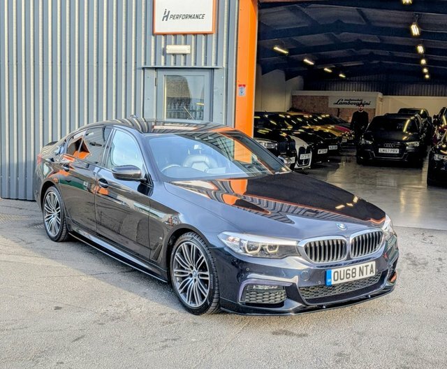 BMW 5 Series 2.0 530E 9.2Kwh M Sport Saloon Plug-in OU68NTA Black #4