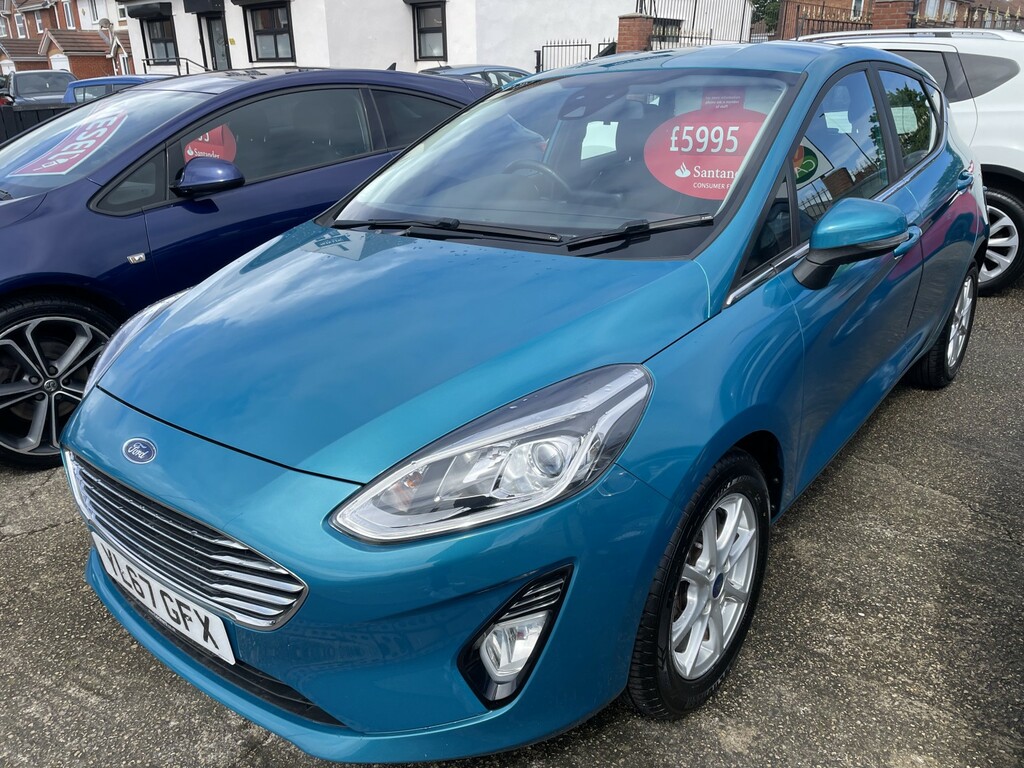 Ford Fiesta Hatchback 1.1 Ti-vct Zetec 2018 YL67GFX Blue #3