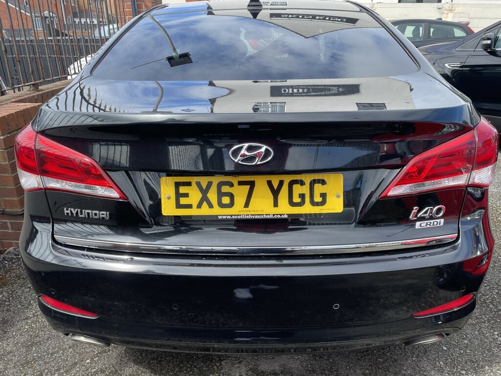 Hyundai I40 Saloon 1.7 I40 Sl Se Nav 1.7 141Ps Bd My17 2017 EX67YGG Black #5