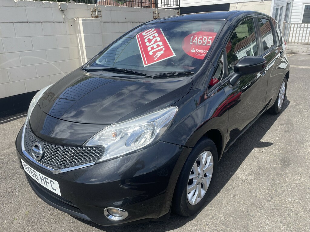 Nissan Note Hatchback 1.5 Dci Acenta Premium 2016 NV66HFC Black #3
