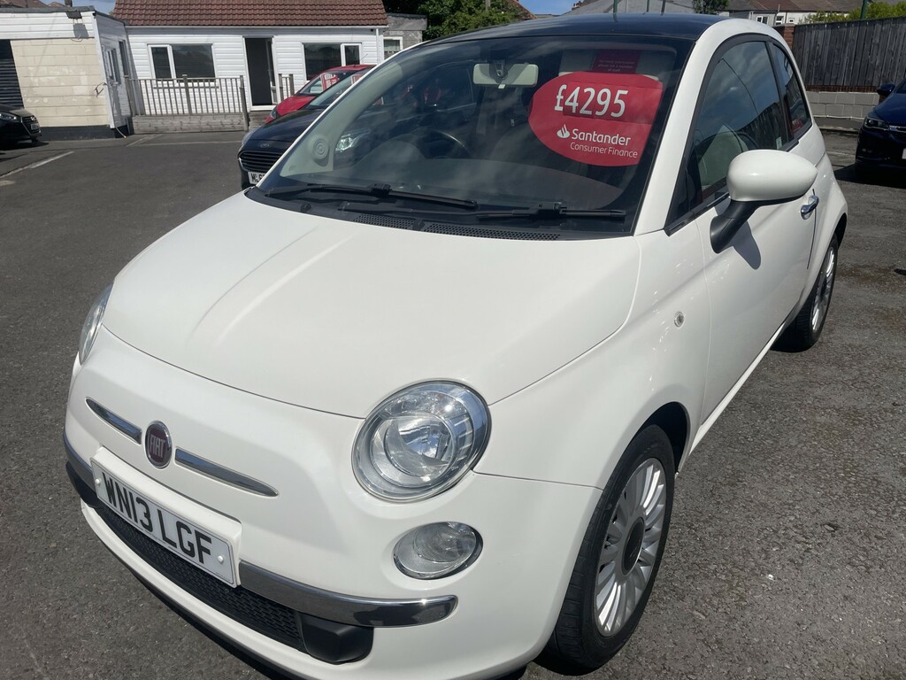 Fiat 500 Hatchback 1.2 Lounge 2013 WN13LGF White #3