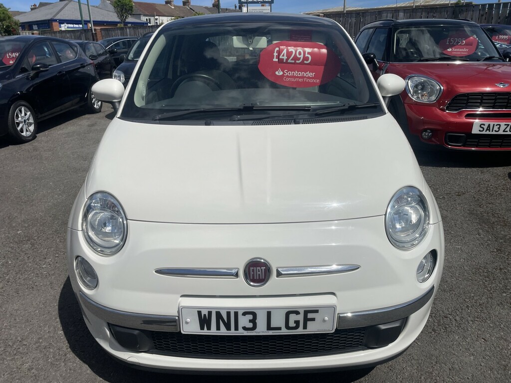 Fiat 500 Hatchback 1.2 Lounge 2013 WN13LGF White #2