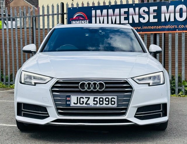 Audi A4 Avant Tdi S Line Estate JGZ5896 White #2