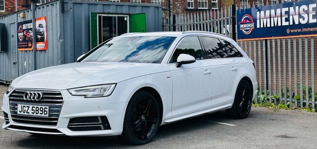Audi A4 Avant Tdi S Line Estate JGZ5896 White #4