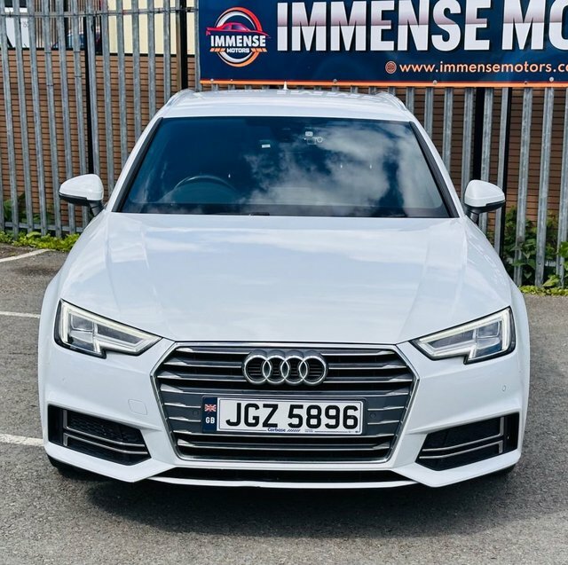 Audi A4 Avant Tdi S Line Estate JGZ5896 White #3
