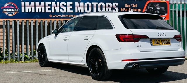 Audi A4 Avant Tdi S Line Estate JGZ5896 White #5
