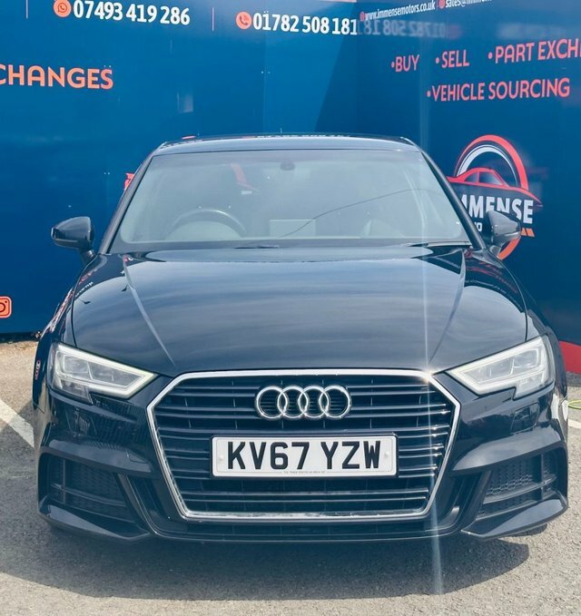 Audi A3 Tdi S Line Hatchback KV67YZW Black #3