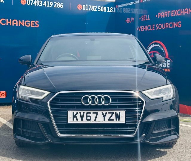 Audi A3 Tdi S Line Hatchback KV67YZW Black #2
