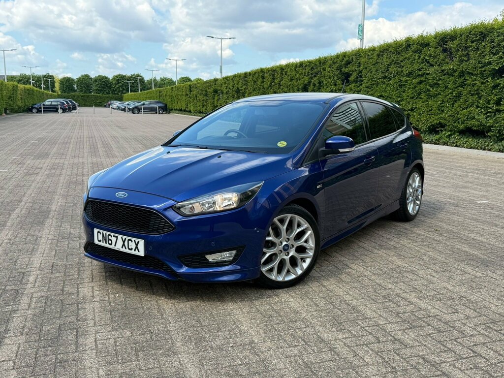 Ford Focus 1.0T Ecoboost St-line Hatchback CN67XCX Blue #2