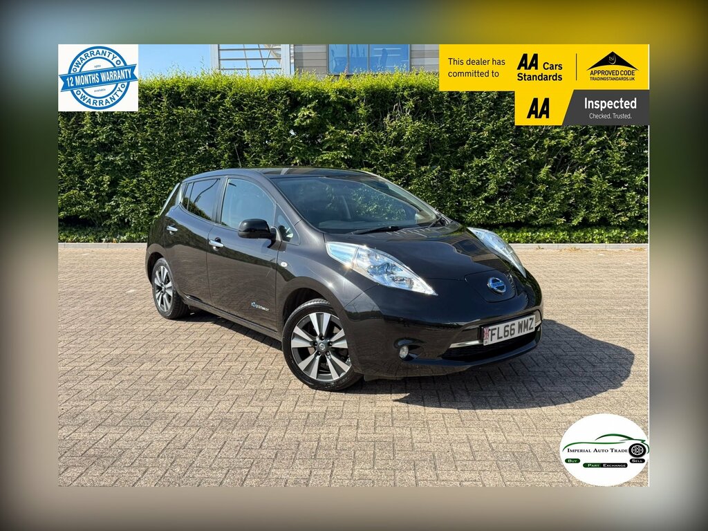 Nissan Leaf 30Kwh Tekna Hatchback 109 Bhp Black