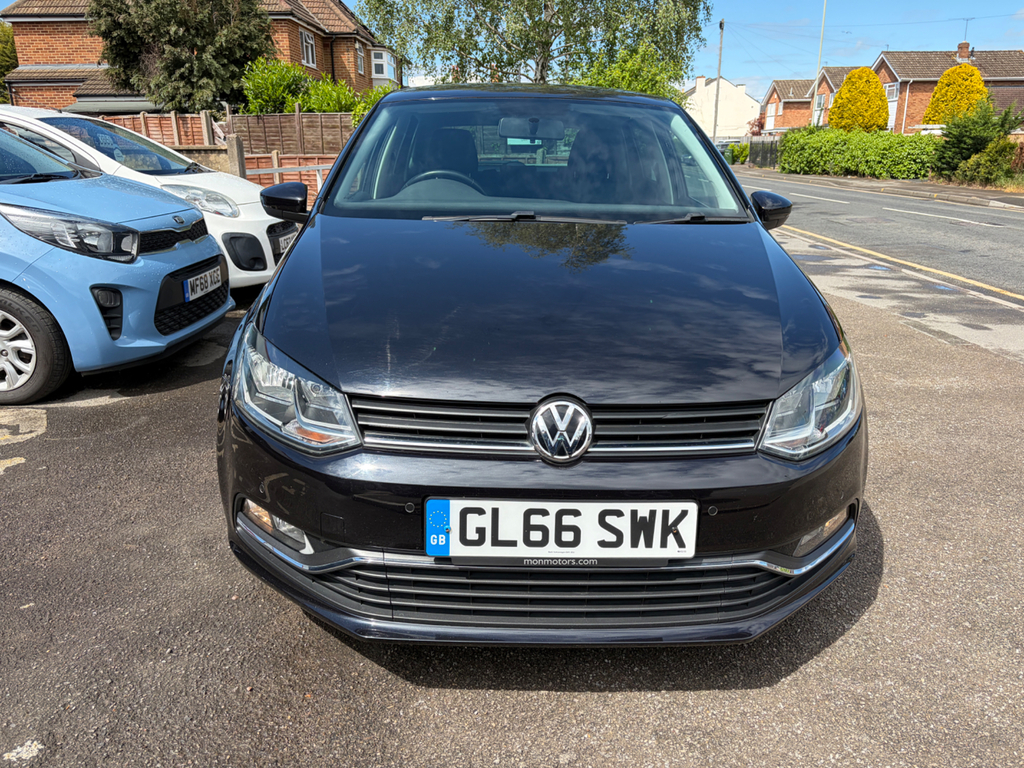 Volkswagen Polo 1.2 Tsi Bluemotion Tech Match Hatchback GL66SWK Black #2
