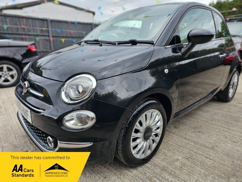 Fiat 500 0.9 Twinair Lounge Hatchback LK66HHF Black #2