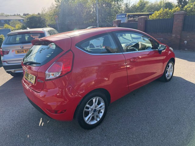 Ford Fiesta 1.25 Zetec Hatchback Euro 6 82 MW65GYR Red #3