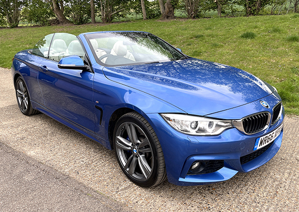 BMW 4 Series Xdrive M Sport Convertible Blue