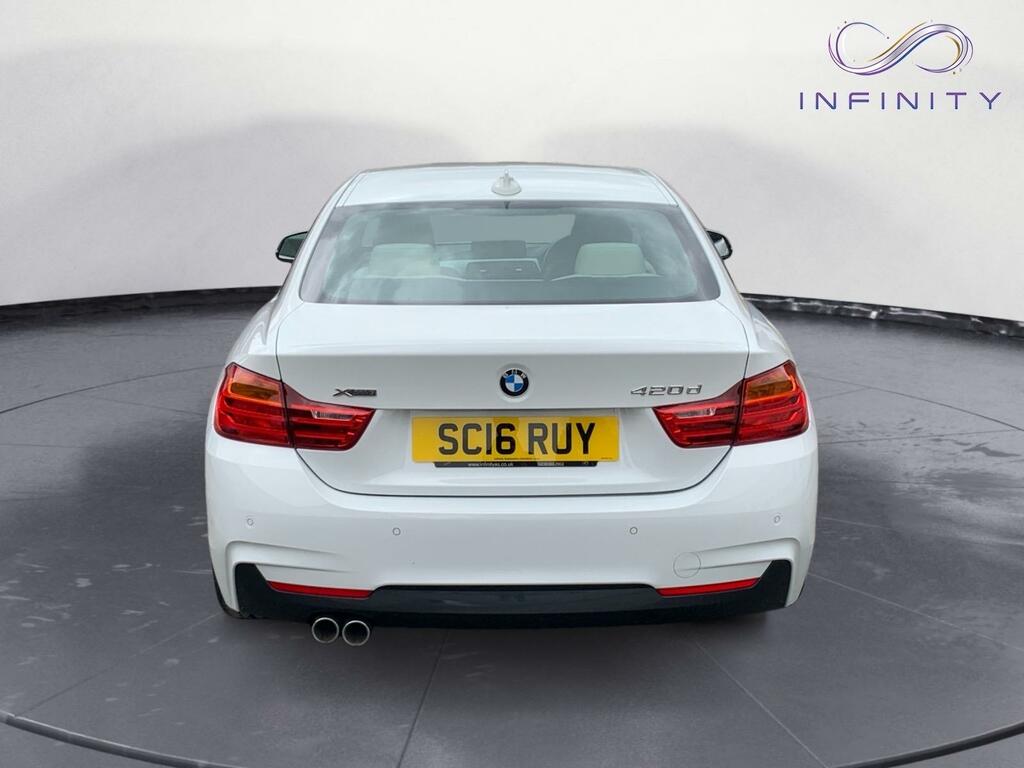 BMW 4 Series Gran Coupe 2.0 420D M Sport White #4