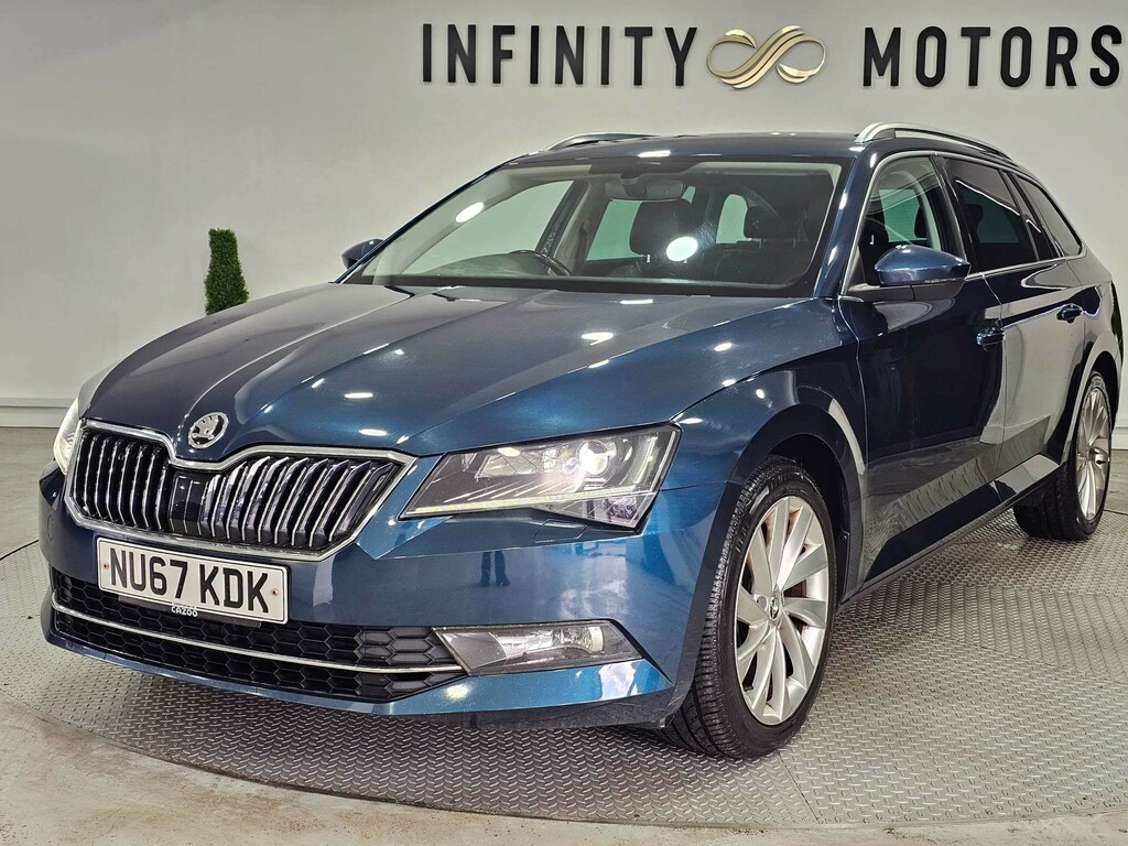 Skoda Superb Se L Executive Tdi NU67KDK Blue #4